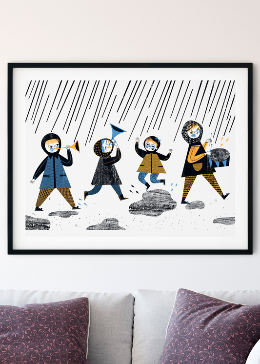 It's raining!