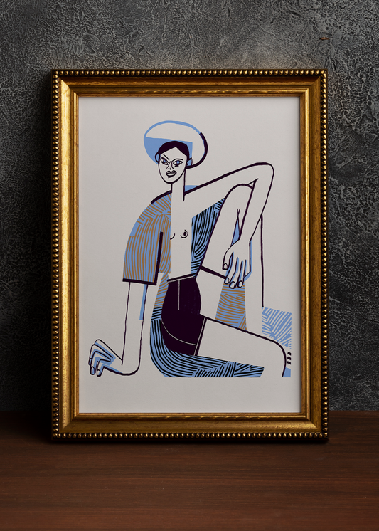 Portrait of a sitting girl