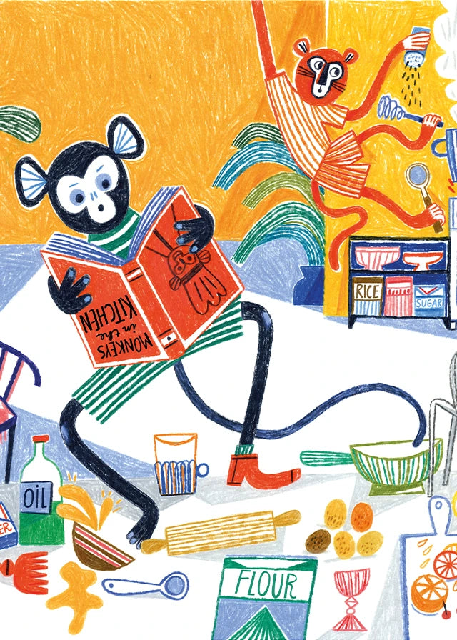Monkeys in the kitchen