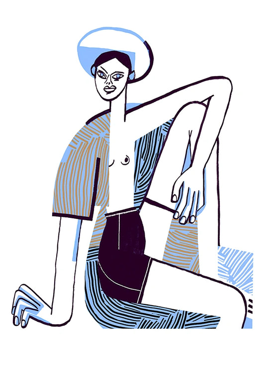 Portrait of a sitting girl