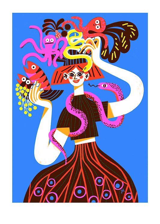 Sea market (blue)