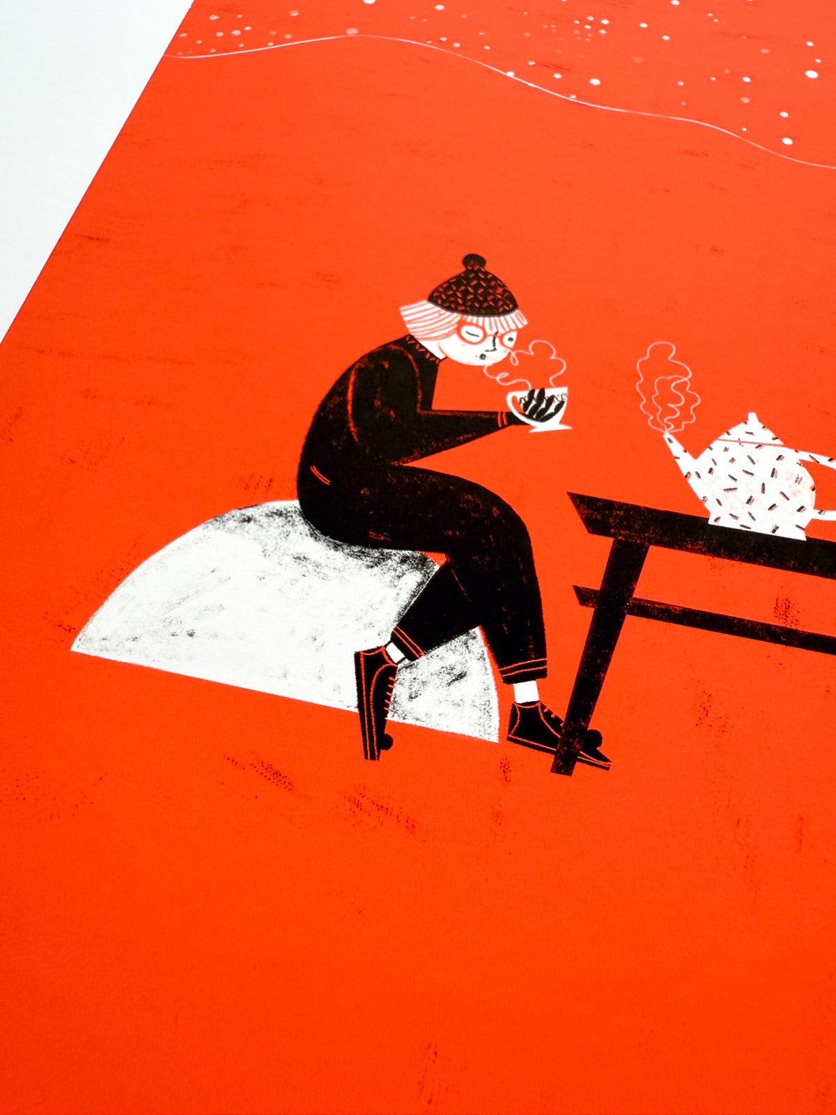 Tea time on the moon