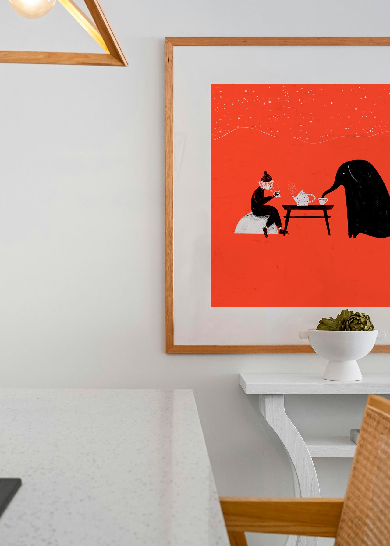 Tea time on the moon